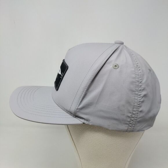 SWCO Men's Snapback Hat Gray Adjustable Embroidered Fishing Lure Logo Nylon - Picture 3 of 9